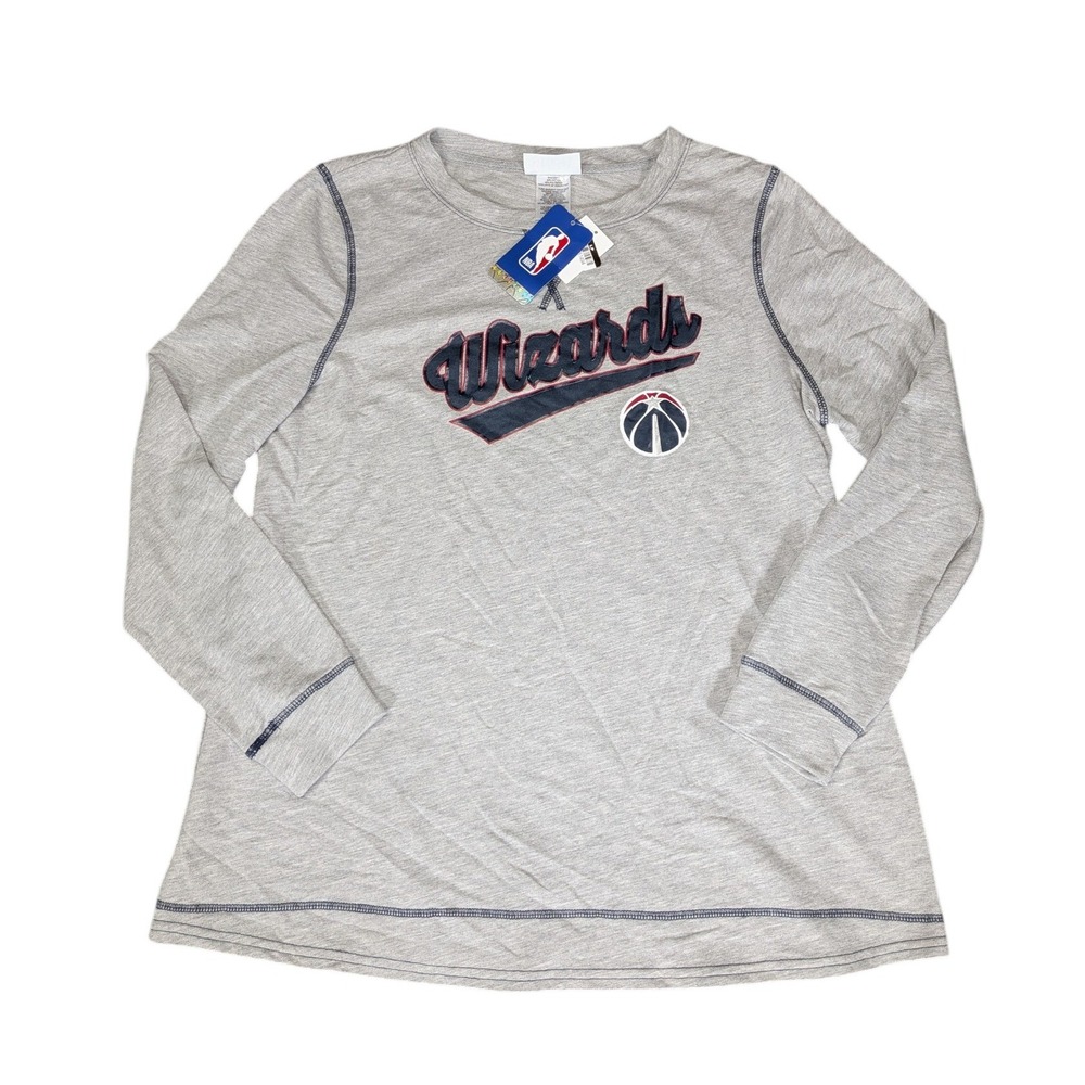 NBA Washington Wizards Mens XL Long Sleeve Shirt Heather Grey 175418001 NWT